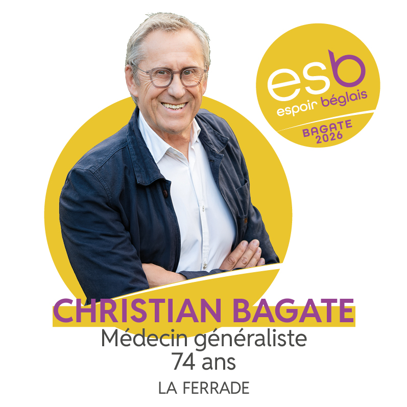 CHRISTIAN BAGATE 68 ans - Médecin Généraliste