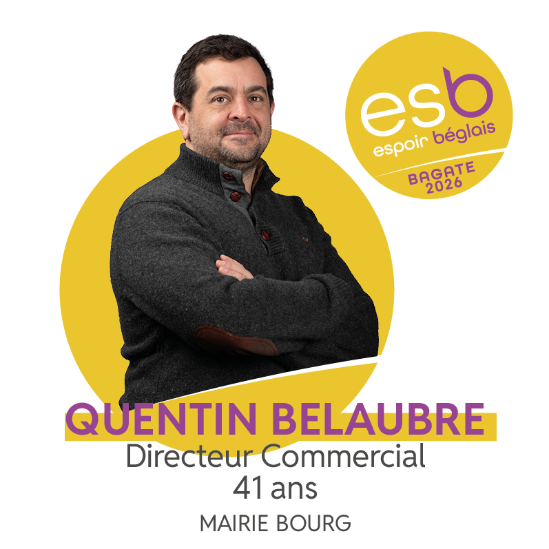 QUENTIN BELAUBRE 41 ans - Chef d'entreprise